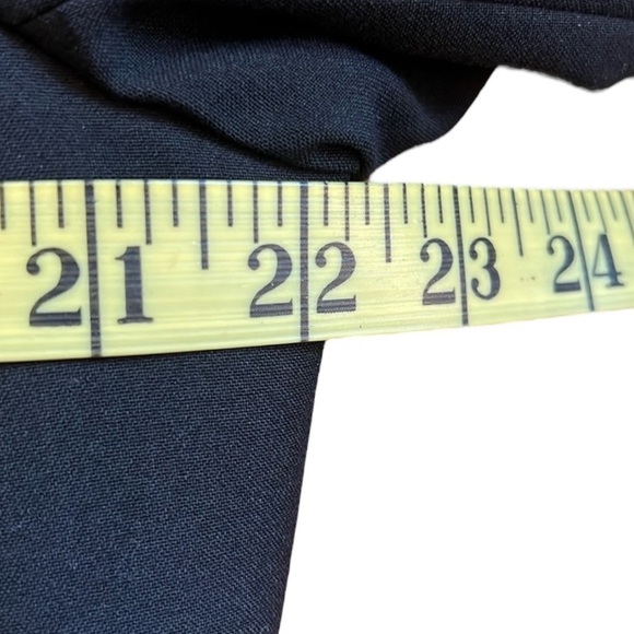 New Nine West Black Open-Front Blazer Jacket Large Fully Lined Collarless Career - Picture 13 of 14